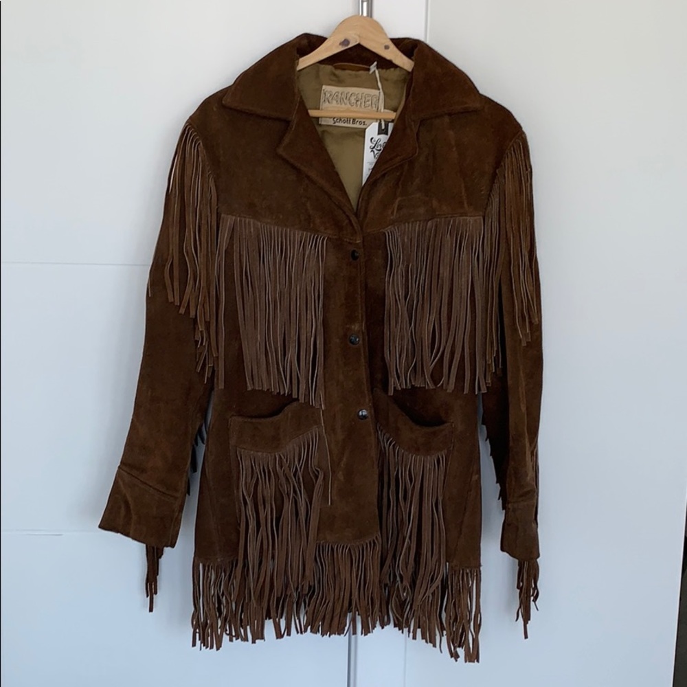 Vintage Schott Bro’s. Suede Fringe Jacket